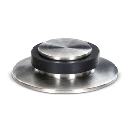 Stoppwerk Door Stop Stainless Steel Buffer - Strong Floor Mounted Stopper - Spacer for Floor Attachment - Ø 5.3cm Height: 1.4cm