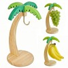Porta Banana in Legno con Gancio per Banane, Porta Frutta
