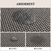 YIHOUSE Thin Bath Mat Black Bathroom Rugs Sets 2 Pieces,