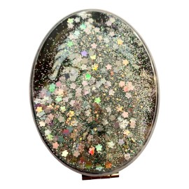 ALFATODO Espejo Bolsillo Maquillaje Ojo Turco Con Caja De Regalo