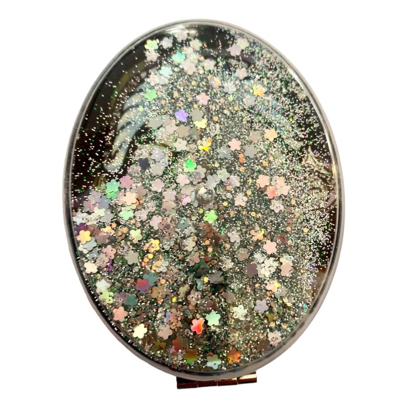 ALFATODO Espejo Bolsillo Maquillaje Ojo Turco Con Caja De Regalo