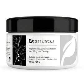 Dermisyou Crema facial normalizadora con zinc fórmula que equilibra la grasa y reconforta la piel con óxido de zinc, aloe vera, manteca de karité y...
