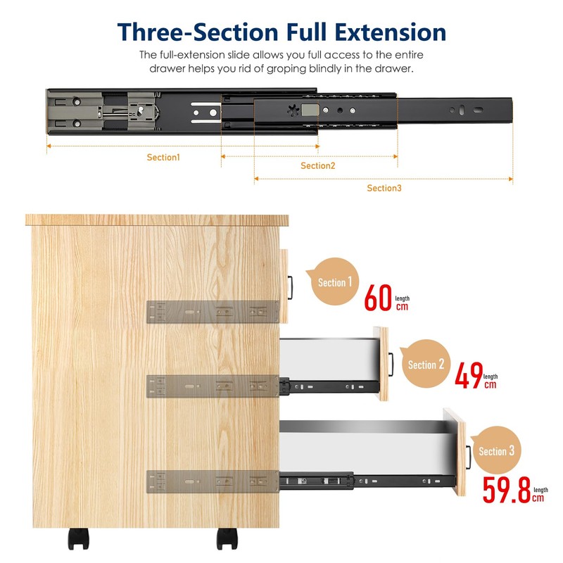 Ravinte 10 Inch Soft Close Drawer Slides 5 Pairs 10