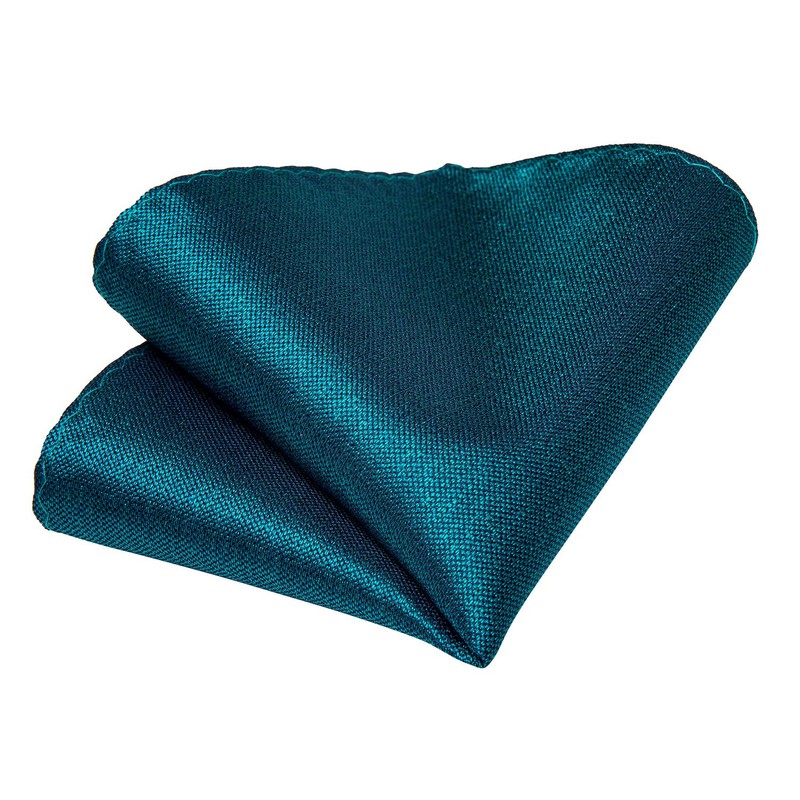 DiBanGu Extra Long Solid Dark Teal Tie for Men Big