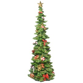 Burton & Burton Hand Painted Poly Resin Christmas Tree Decoration