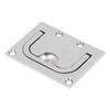 X AUTOHAUX 76x57mm Boat Floor Locker Hatch Lift Flush Ring