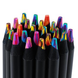 Kird Barken Stocking Stuffers, Art Supplies, 24 Rainbow Colored Pencils, Teen Girl Gifts Trendy Stuff, Multicolored Cool Stuff Fun Art Pencil Teen Girl Gifts Trendy Stuff for Coloring, Drawing