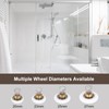 MECCANIXITY Shower Door Rollers Wheels, 25mm Diameter Bathroom Glass Shower