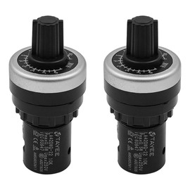 Tiardey 2PCS 22mm 10K Ohm Variable Speed Potentiometer Rotary Potentiometer Inverter Converter Potentiometer Switch