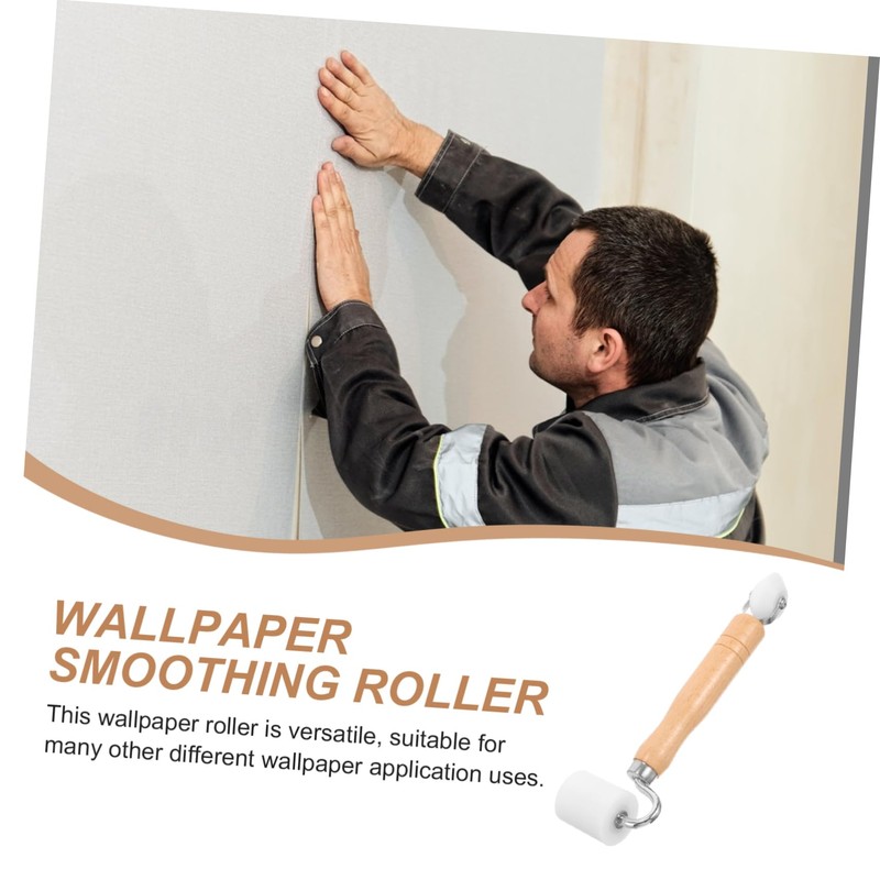 LALAFINA Wallpaper Seam Roller Tool with Handle Lightweight and Sturdy