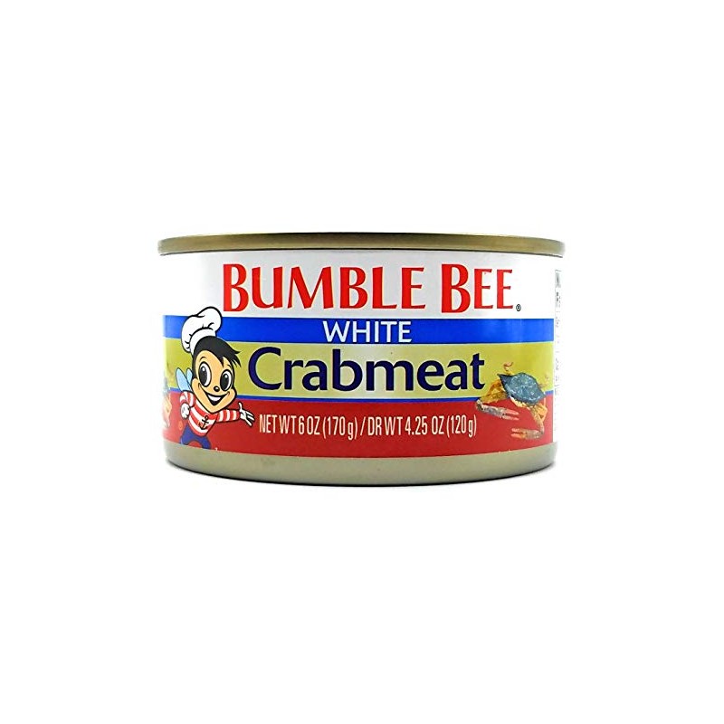 BUMBLE BEE Premium Select White CRABMEAT 6oz. (3 Cans)