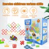 ZITUZY 48 Pieces Tetra Tower, Tetra Tower Game, Tetra Tower