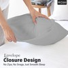 Rohi Microfibre Silver Pillowcases 4 Pack – Ultra Soft &