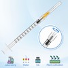 Anwoi 100 Pack 1cc 25G x 5/8 Inch Scientific Industrial