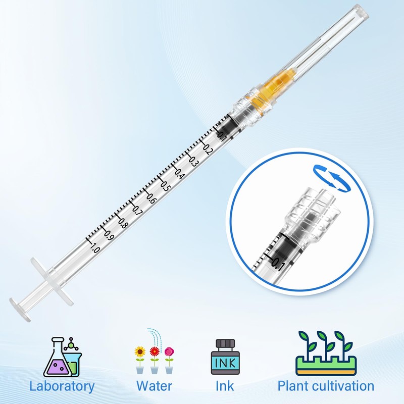 Anwoi 100 Pack 1cc 25G x 5/8 Inch Scientific Industrial