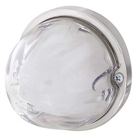 United Pacific 34411 9LED Dual Function Glolight Watermelon Flush Mount Kit, Epoxy Coated, Sealed Housing, 12V DC – Red LED/Clear Lens – ONE Unit