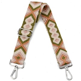 LVYOUME Purse Strap Silver Hardware Wide Bag Straps Replacement Crossbody Adjustable Shoulder Strap for Purses Canvas Tote Handbags
