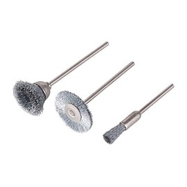 wolfcraft Stainless Steel Wire Mini Brush Set 3 Pcs. I 2747000