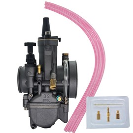 Joygowe Universal PWK 32mm Carburetor With Power Jet For 150cc to 300cc Engine all kinds motocross motorcycles quad scoote ATV Dirt Bike(Black)