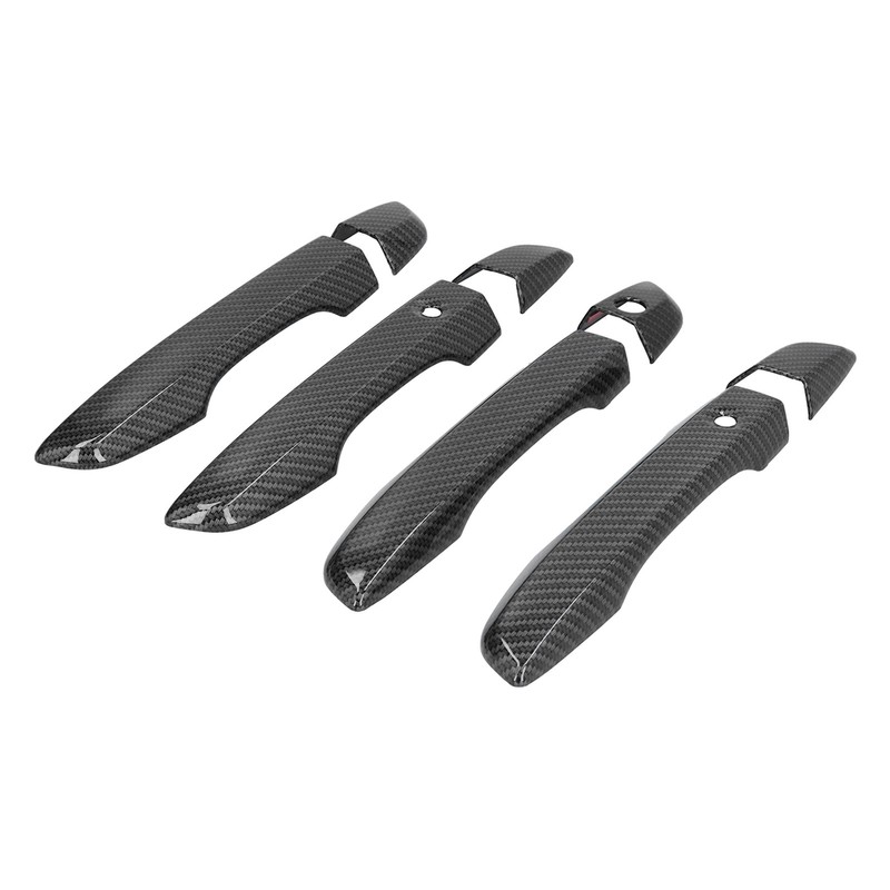 Door Handle Trim Cover Carbon Fiber Style Decoration Fit for