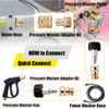 Yakamoz 8 Pack Pressure Washer Adapter Set, M22 Swivel to