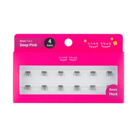 CCAMBBAK Original Light/Thick Eyelashes (9mm Thick (Black), 4Point)