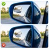 2 Pack Side Mirror Blindspot, High Defin Glass Frameless Convex