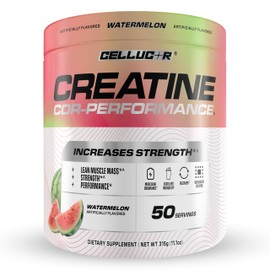 Cellucor Creatine Powder, Watermelon Flavor - Increases Strength, Lean Muscle Mass & Endurance, Micronized Creatine for Fast Absorption, 5g Creatine per Serving, 50 Servings
