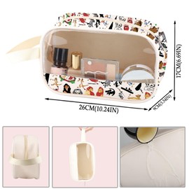 ZJXHPO Lion Clear Makeup Bag Remember Who You Are PU Leather Cosmetic Bag With Handle Cartoon Lion Lover Fans Gift (Remember PU)