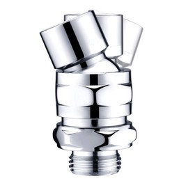 Miyili Shower Head Swivel Ball Adapter Shower Connector Ball Joint Brass Adjustable Shower Arm Extension Chrome, Z200C