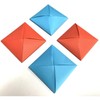 ZHRUOYAO Ddakji Paper Flip Toy Ddakji Game Blue Red Hard
