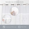 Lagute SnapHook Stijl Shower Curtain with Snap-in Liner| No Hook