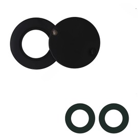 Peephole Cover for Home, Door Viewer Peep Hole Solid Brass Peephole Protector Peep Hole for Door with Self Adhesive Installation Tool Use for Hotel Dormitory Office (Black)