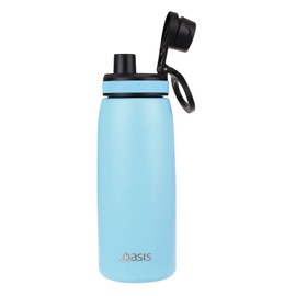 Oasis Stainless Steel Double Wall Insulated Sports Bottle with Screw Cap Island Blue 780ML BPA Free