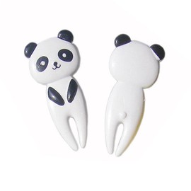 OFKPO 10Pcs Mini Lunch Fork, Animal Cartoon Child Fruit Fork, Animal Mini Cartoon Toothpick for Your Kids(Specifications: About 60MM)