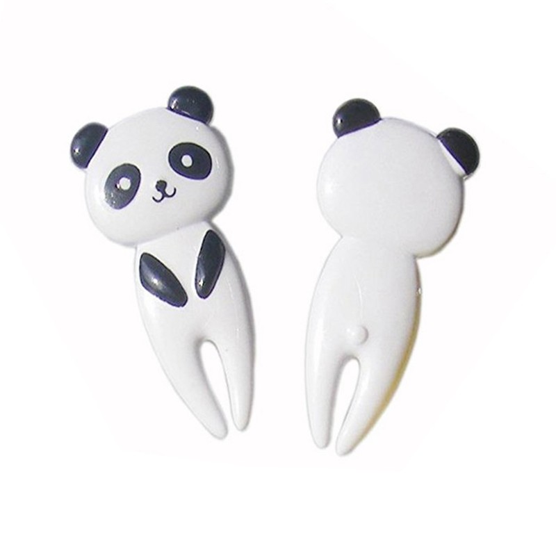 OFKPO 10Pcs Mini Lunch Fork, Animal Cartoon Child Fruit Fork,