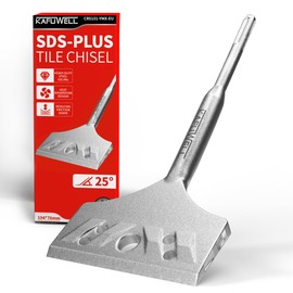 KAFUWELL Scalpello SDS-Plus per Piastrelle, 194×78 mm, Angolato 25°, 42CrMo
