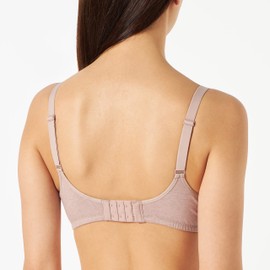 Noppies Maternity Women's Cotton Comfort Nursing Bra Padded, Bark Melange-P865, B80