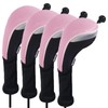 Andux Long Neck Golf Hybrid Club Head Covers with Dial