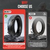 60/70-6.5 Tubeless Tires,10 x2.50-6.5 Scooter Tire with Straight Nozzle Replacement