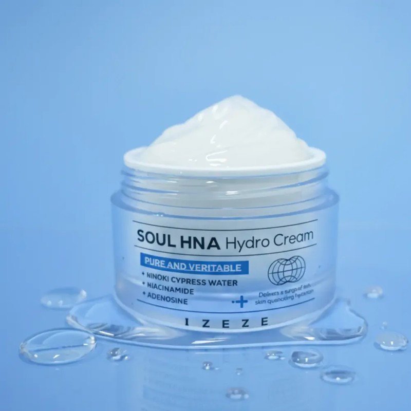 Crema Facial IZEZE Coreana Hydro con Niacinamida y Centella Asiática