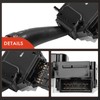 A-Premium Multifunction Turn Signal Switch, Push Button, Manual, Black, Compatible