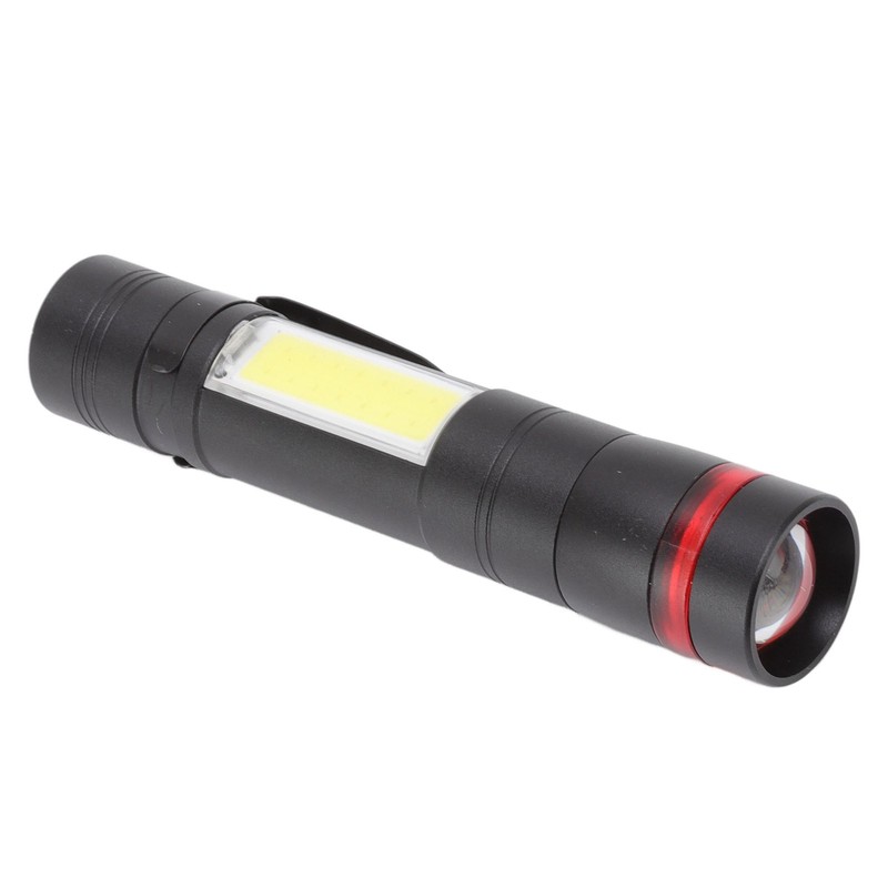 LED Flashlight Multifunction Highlight Telescopic Zoom Rechargeable Waterproof Mini Flashlight