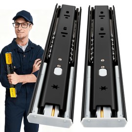 YENUO Soft Close Drawer Slides Full Extension Ball Bearing 12–24 Inch 100LB