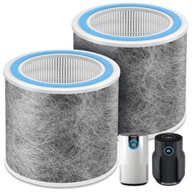 Doifyn 2 Pack HP102 Replacement Filter, Compatible with Shark HP102/HP102PET/HC450/HC451/HC452/HC455 /HP132/HP152 Air Purifier, True Filter for 99.97% of Particles Part Number #HE1FKPET,HE1FKBAS