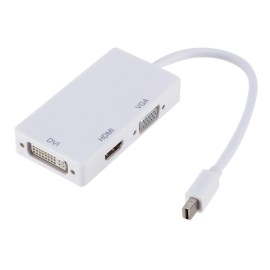 New White HDMI/VGA/DVI Adapter For Mac Macbook Air Pro Thunderbolt DP to HDMI