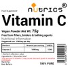 Nutrics® 75g Vitamin C 100% Pure L ASCORBIC Acid -