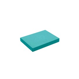Fitness Mad Pilates Head Block, 25mm x 150mm x 205mm, Eco Friendly Yoga Block, High Density EVA Non Slip Block for Pilates, Yoga and Home Workouts (Teal)