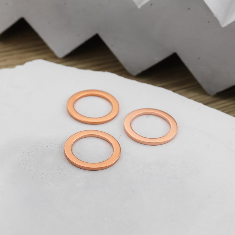 Briny River 40Pcs Automobile Brake Line Copper Washer M10 Washer