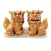 Okinawa Souvenir Lion-Dog Figurine Mini Entrance Pair Rakuten Lion-Dog (Brown)